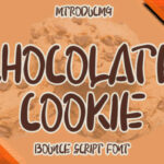Chocolate Cookie Font Poster 1