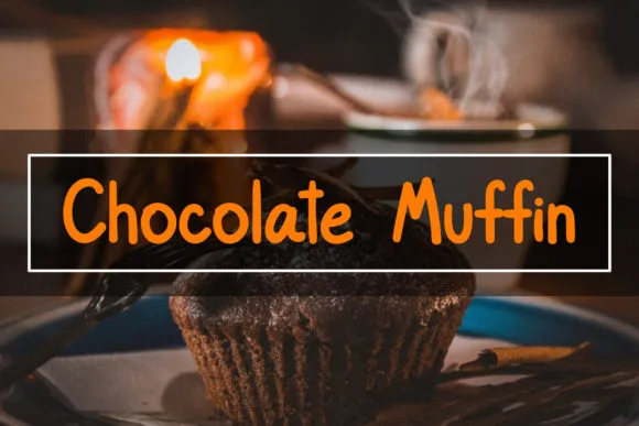 Chocolate Muffin Font Chocolate Muffin Font Poster 1