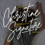 Christine Signature Font Poster 1