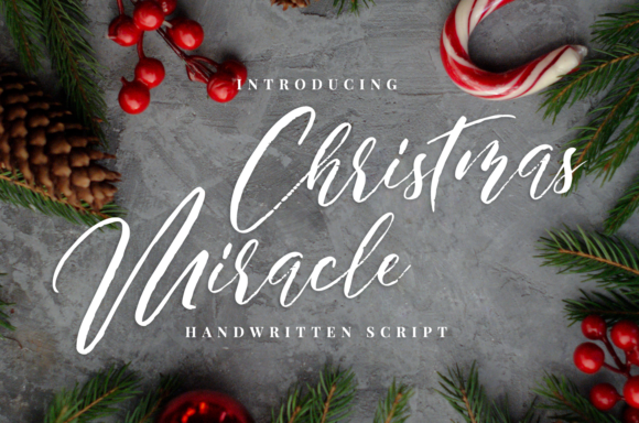 Christmas Miracle  Font Poster 1