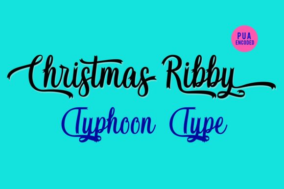 Christmas Ribby Font Poster 1