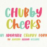 Chubby Cheeks Font Poster 1