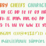 Chubby Cheeks Font Poster 7
