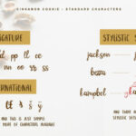 Cinnamon Cookie Font Poster 6