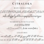 Citraloka Font Poster 10