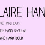 Claire Hand Font Poster 1