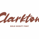 Clarkton Font Poster 1