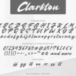 Clarkton Font Poster 7