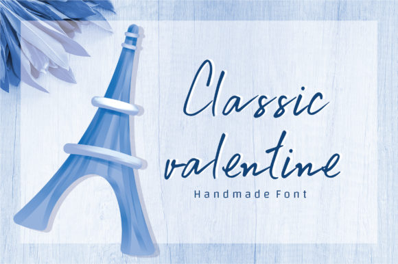 Classic Valentine Font Poster 1