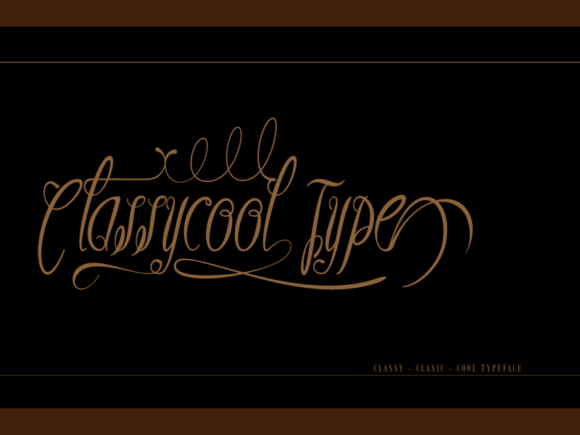 Classycool Font Classycool Font Poster 1