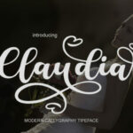 Claudia Font Poster 1