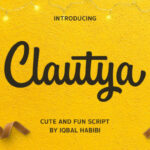 Clautya Font Poster 1