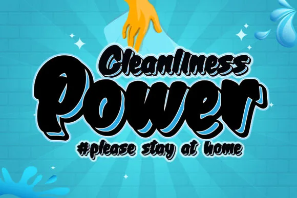 Cleanliness Power Font Cleanliness Power Font Poster 1