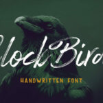 Clock Bird Font Poster 1