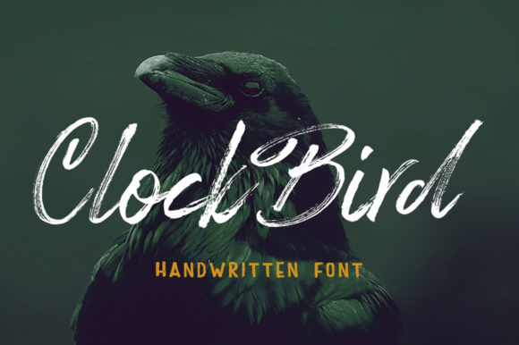 Clock Bird Font