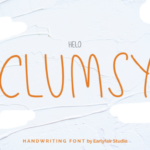 Clumsy Font Poster 1