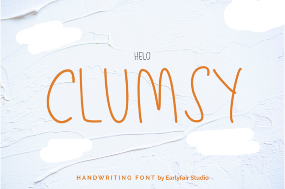 Clumsy Font Poster 1