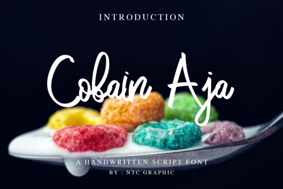 Cobain Aja Font Poster 1