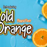 Cold Orange Font Poster 1