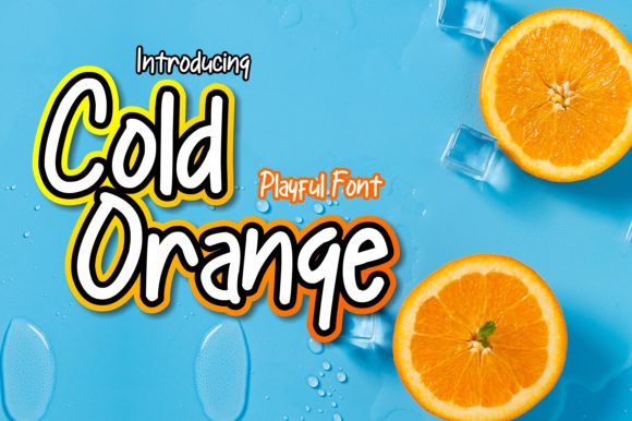 Cold Orange Font Poster 1