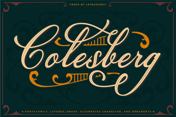 Colesberg Font Poster 1