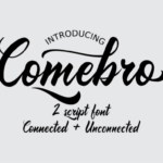 Comebro Font Poster 1