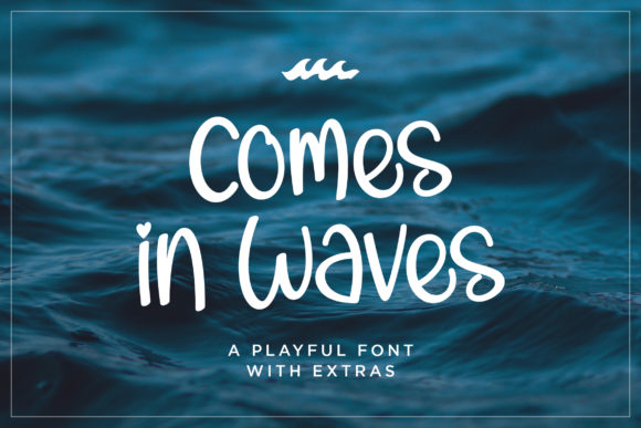 Comes in Waves Font Poster 1