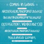 Comes in Waves Font Poster 5