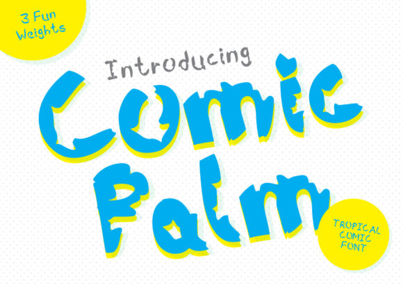 Comic Palm Font Poster 1