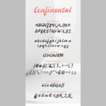 Confinental Font Poster 6