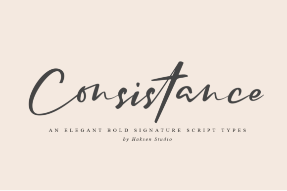 Consistance Font