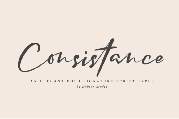 Consistance Font Poster 1