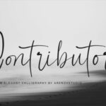 Contributor Font Poster 1