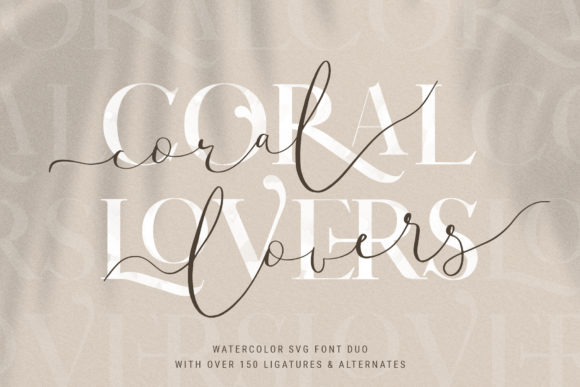 Coral Lovers Duo Font