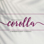 Corolla Font Poster 1