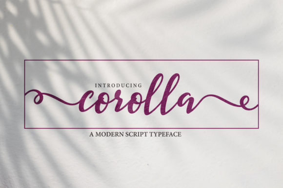 Corolla Font Poster 1