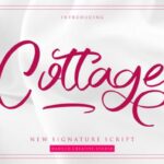 Cottage Font Poster 1