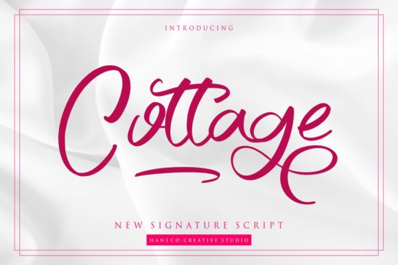 Cottage Font Poster 1
