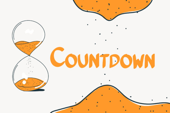 Countdown Font Poster 1