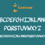 Countdown Font Poster 3