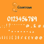 Countdown Font Poster 4
