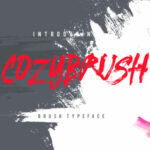 Cozybrush Font Poster 1