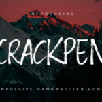 Crackpen Font Poster 1