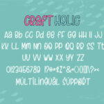 Craft Holic Font Poster 4