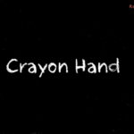 Crayon Hand Font Poster 1