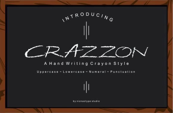 Crazzon Font Poster 1