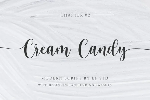 Cream Candy Font Cream Candy Font Poster 1