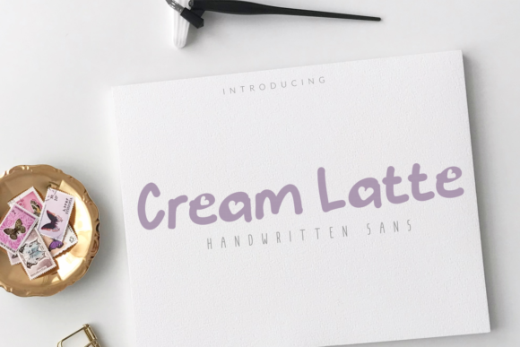 Cream Latte Font Poster 1