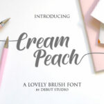 Cream Peach Font Poster 1