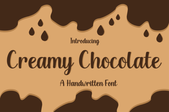 Creamy Chocolate Font Poster 1